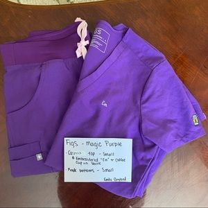 Figs scrubs - magic purple